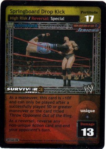 Springboard Drop Kick (Throwback) (SS3)